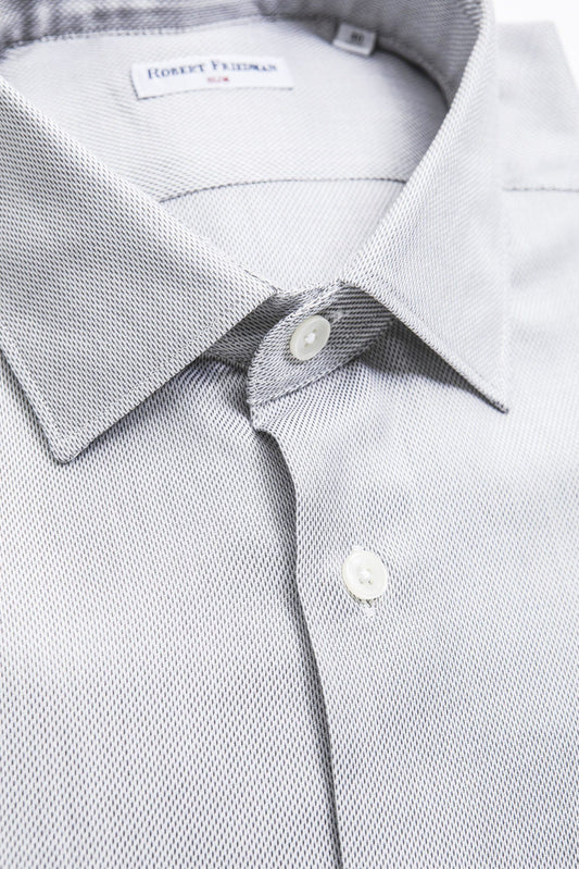 Exquisite Beige Cotton Shirt for Men