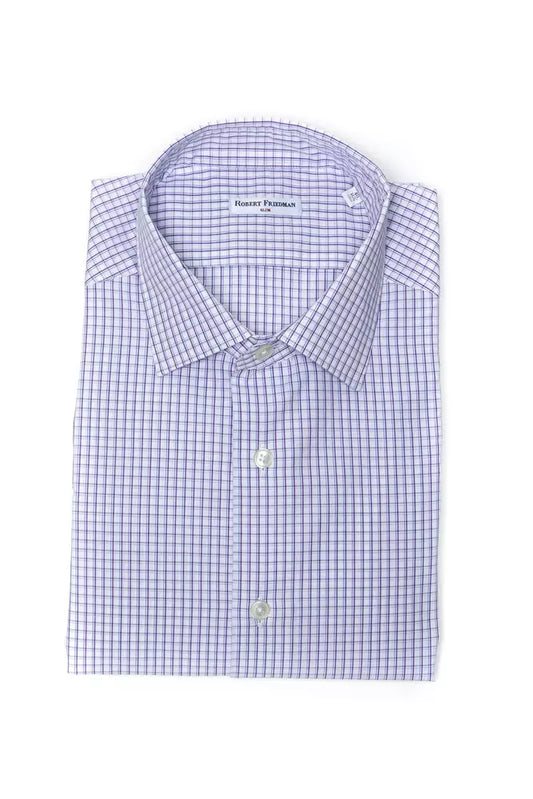Elegant Burgundy Cotton Slim Shirt