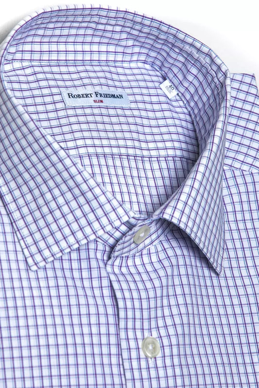 Elegant Burgundy Cotton Slim Shirt