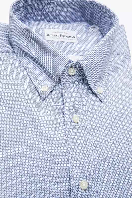 Elegant Light Blue Cotton Shirt