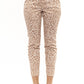 Elegant Pink Stretch Slim Fit Trousers