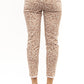 Elegant Pink Stretch Slim Fit Trousers