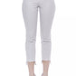 Chic Beige Slim Fit Stretch Trousers