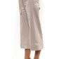 Elegant Beige Palazzo Trousers with Belt