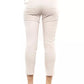 Chic Beige Stretch Slim Fit Trousers