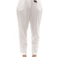 Elegant High-Waisted Trousers with Fabric Belt