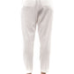Elegant High-Waisted Trousers with Fabric Belt