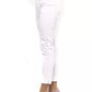 Elegant White Slim-Fit Stretch Trousers