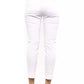 Elegant White Slim-Fit Stretch Trousers
