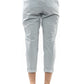 Elegant Green Ankle-Turn Trousers