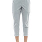 Elegant Green Ankle-Turn Trousers