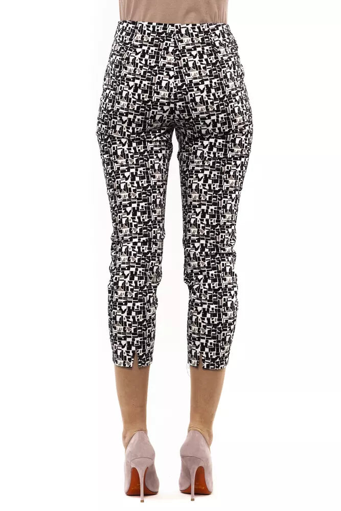 Elegant Blue Stretch Trousers