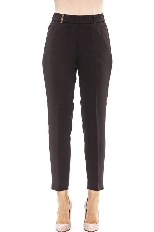 Regular Waist Soft Fit Trousers