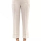 Elegant Beige Palazzo Pants with High Waist