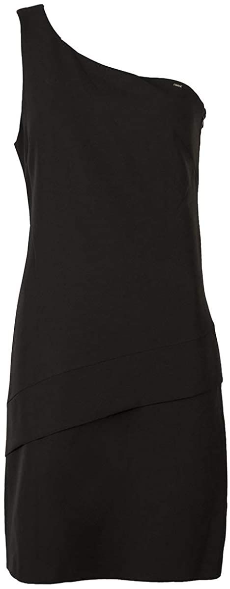 Elegant Black Side Zipper Dress