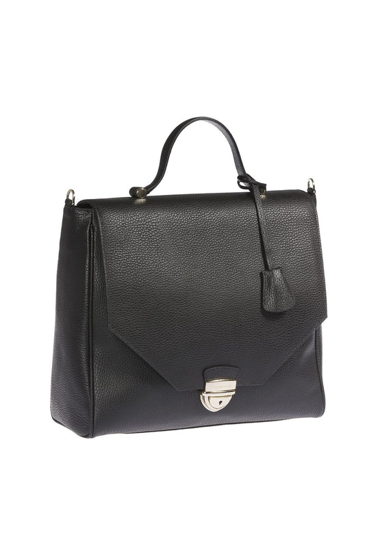Elegant Embossed Leather Handbag
