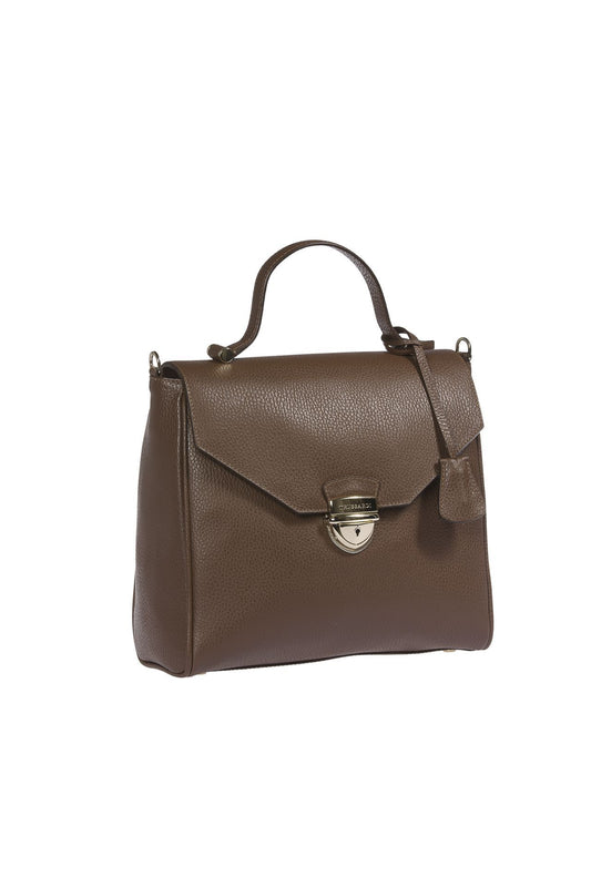 Elegant Embossed Leather Handbag