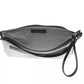 Elegant White Fabric & Leather Shoulder Strap Bag