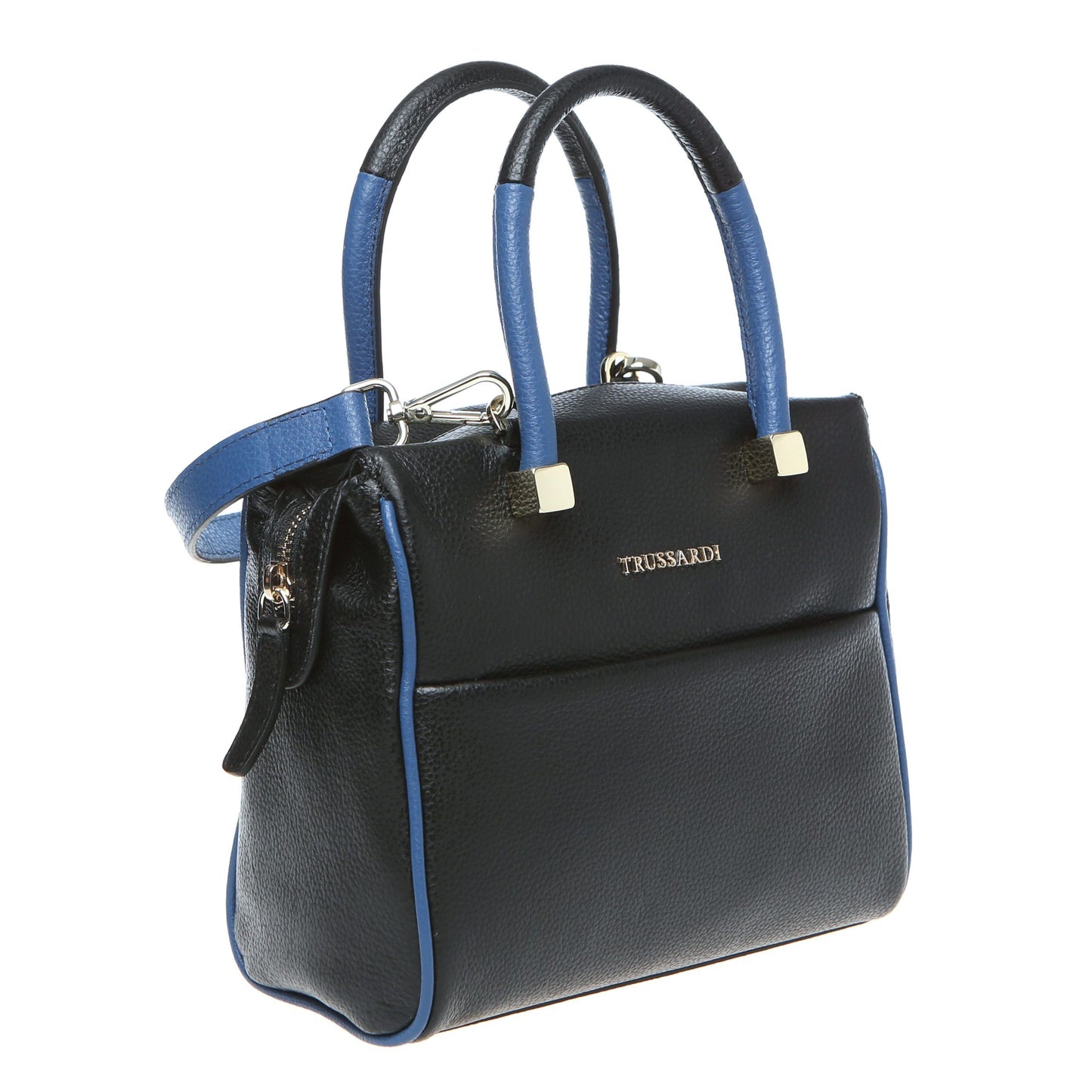 Chic Embossed Leather Handbag with Removable Strap