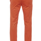 Elegant Red Cotton Blend Trousers for Men