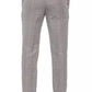 Elegant Beige Prince of Wales Trousers