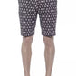 Chic Blue Cotton Bermuda Shorts