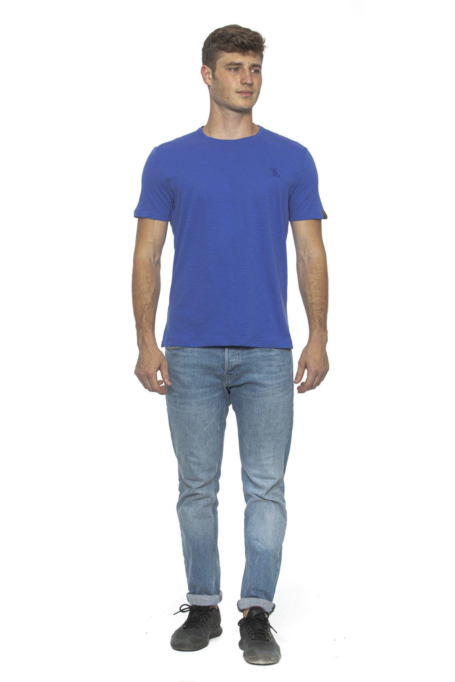 Elegant Embroidered Crew Neck Tee