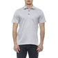 Exquisite Gray Embroidered Cotton Polo