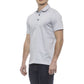 Exquisite Gray Embroidered Cotton Polo