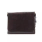 Elegant Blue Leather Messenger Bag