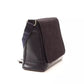 Elegant Blue Leather Messenger Bag