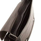 Sleek Black Italian Leather Messenger Bag
