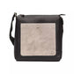 Italian Couture Black Leather Messenger Bag