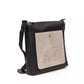 Italian Couture Black Leather Messenger Bag