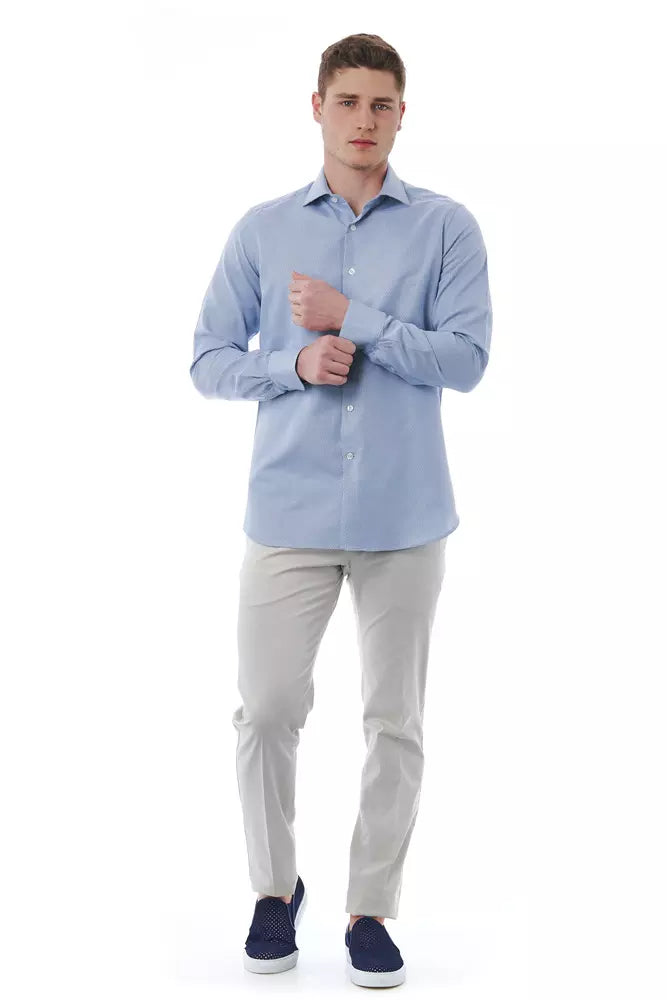 Slim Fit French Collar Elegance