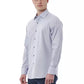 Elegant Gray Italian Collar Shirt - Regular Fit
