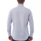 Elegant Gray Italian Collar Shirt - Regular Fit