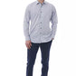 Elegant Gray Italian Collar Shirt - Regular Fit