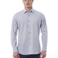 Elegant Gray Italian Collar Shirt - Regular Fit