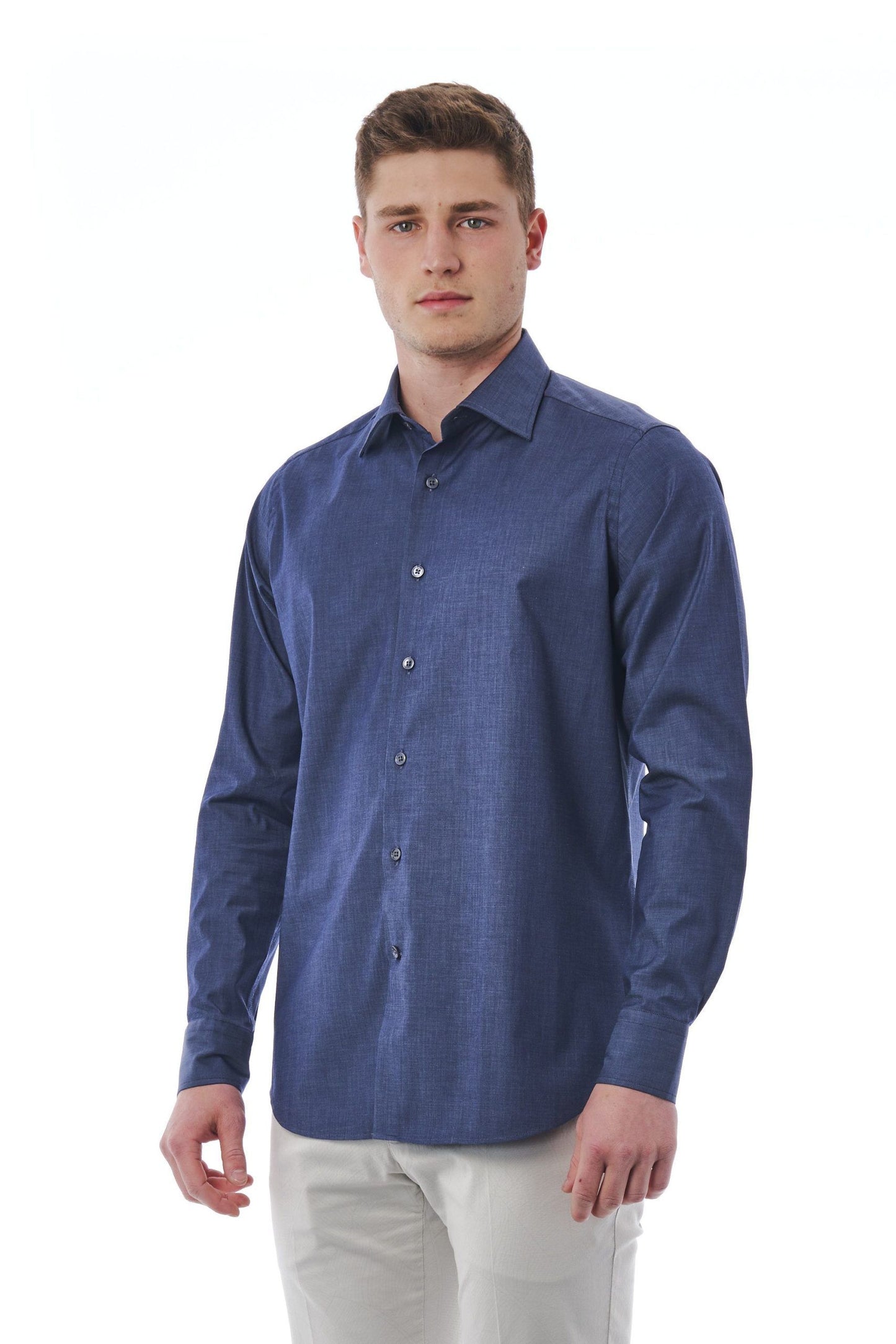 Elegant Italian Collar Regular Fit Shirt