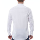Elegant White Italian Collar Shirt