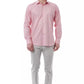 Elegant Pink Italian Collar Shirt