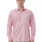 Elegant Pink Italian Collar Shirt
