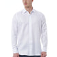 Elegant White Italian Collar Dress Shirt
