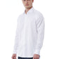 Elegant White Italian Collar Dress Shirt