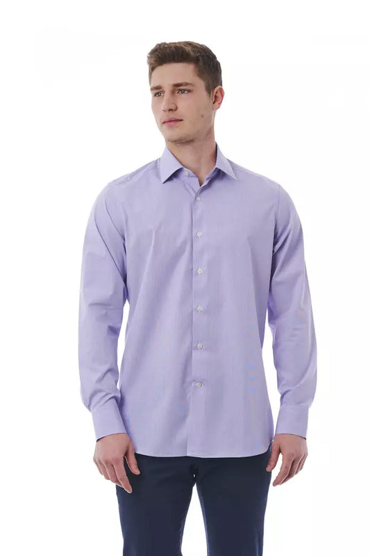 Chic Italian Collar Regular Fit Men's Shirt