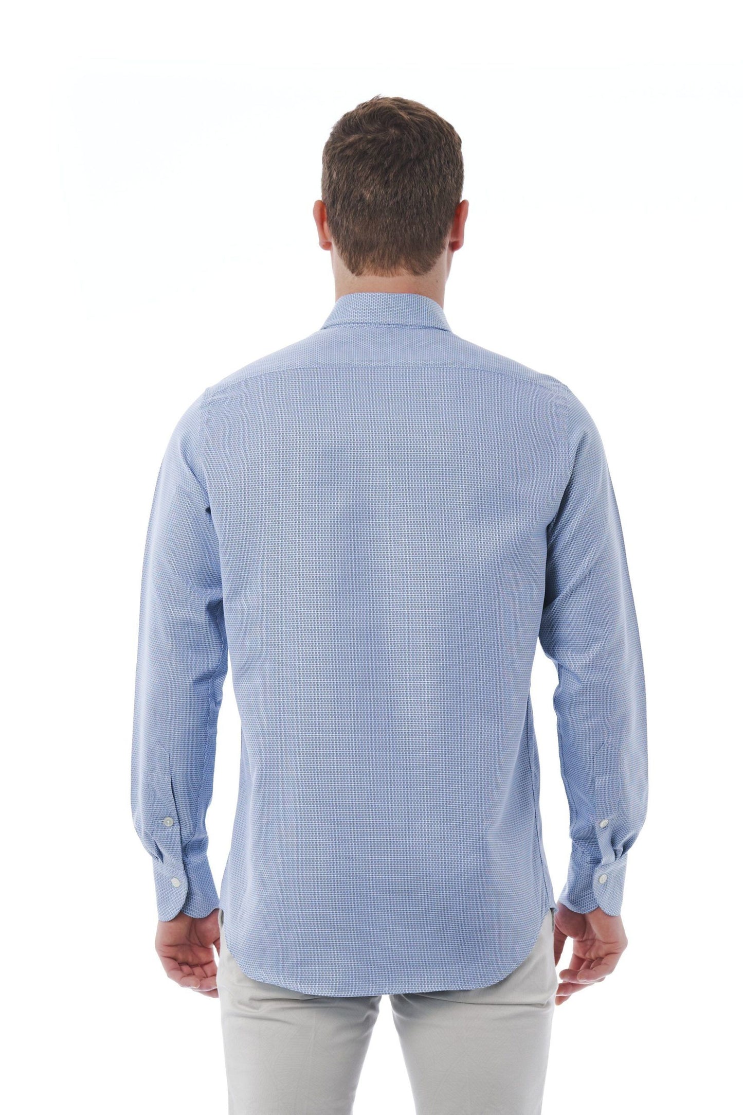 Classic Italian Collar Light-Blue Shirt