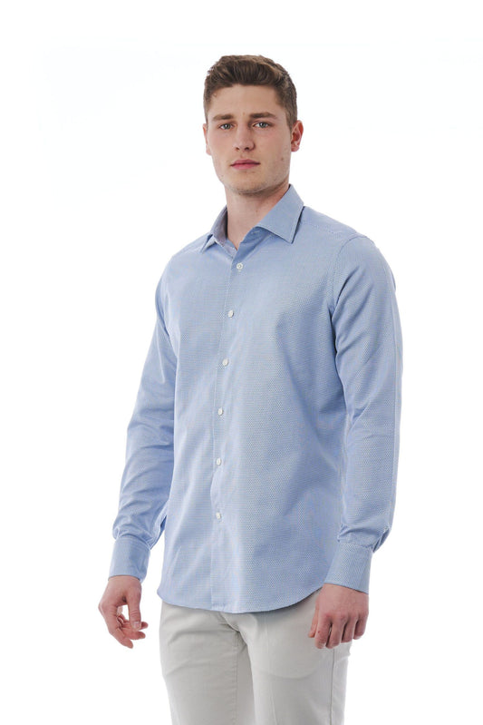 Classic Italian Collar Light-Blue Shirt