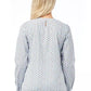 Skull Print Round Neck Cotton Blouse