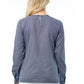 Geometric Round Neck Cotton Blouse